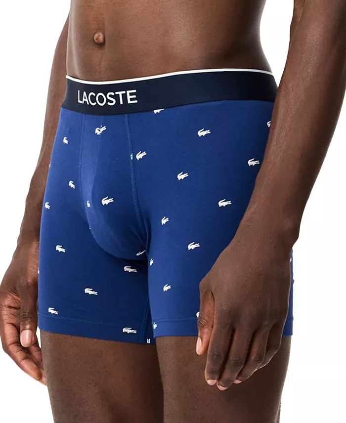 Men's Cotton Stretch Mini-Crocodile Boxer Briefs, 3-Pack - thumbnail 4
