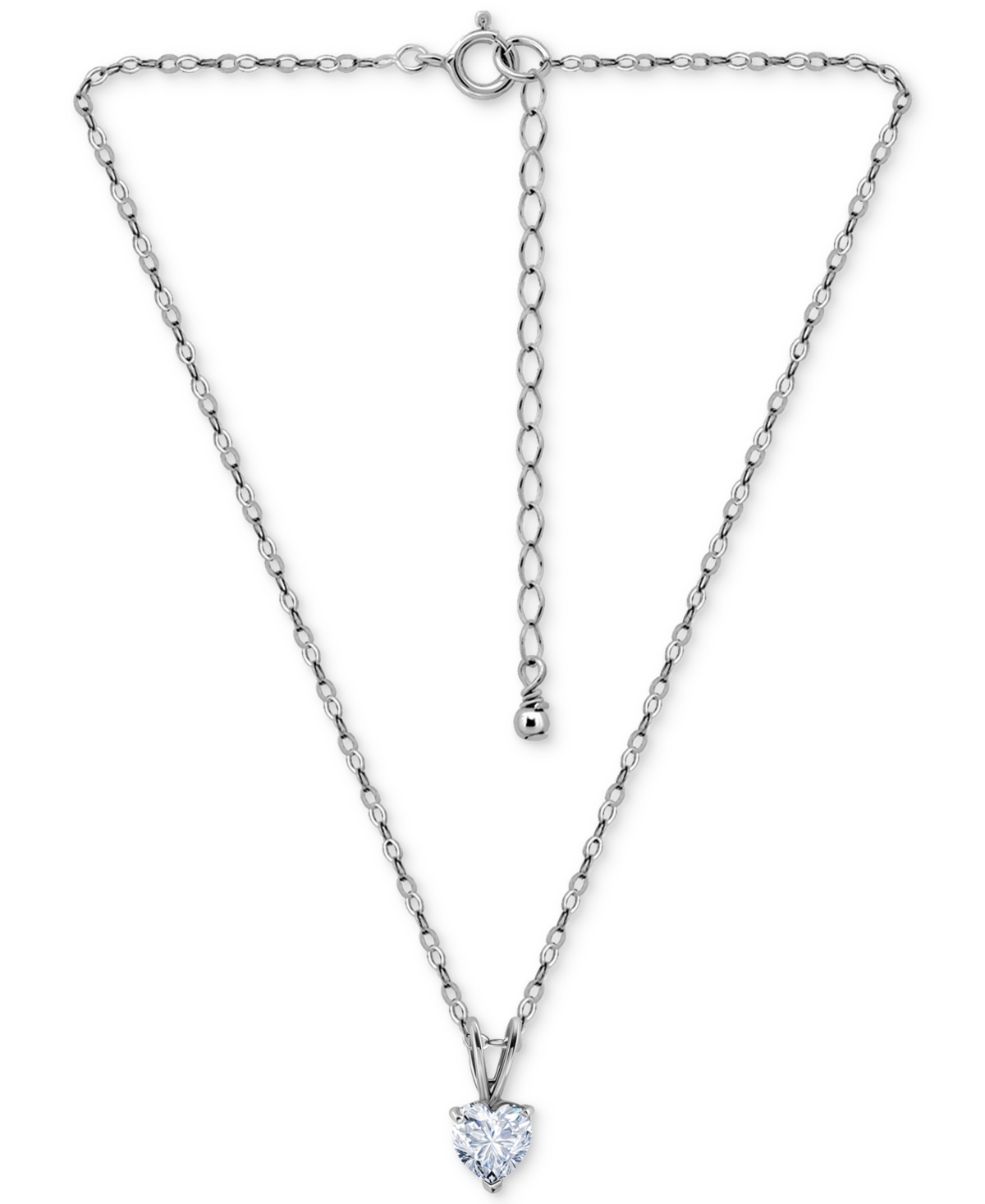 Giani Bernini Cubic Zirconia Heart Pendant Necklace In 18k Gold-plated Sterling Silver (also In Sterling Silver), 