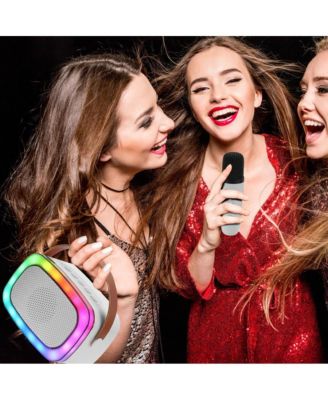 Mini Bluetooth Karaoke Portable Speaker with Wireless Mic