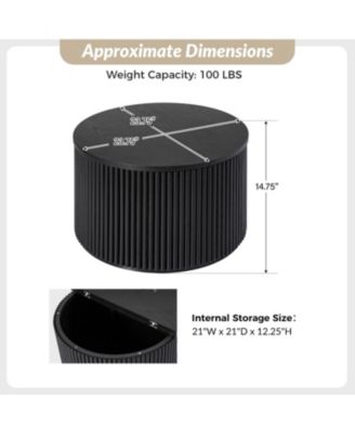 Julius 23.6"  Round Coffee  Table