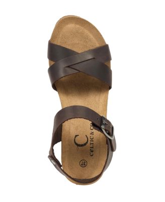 Crossover Wedge Sandal
