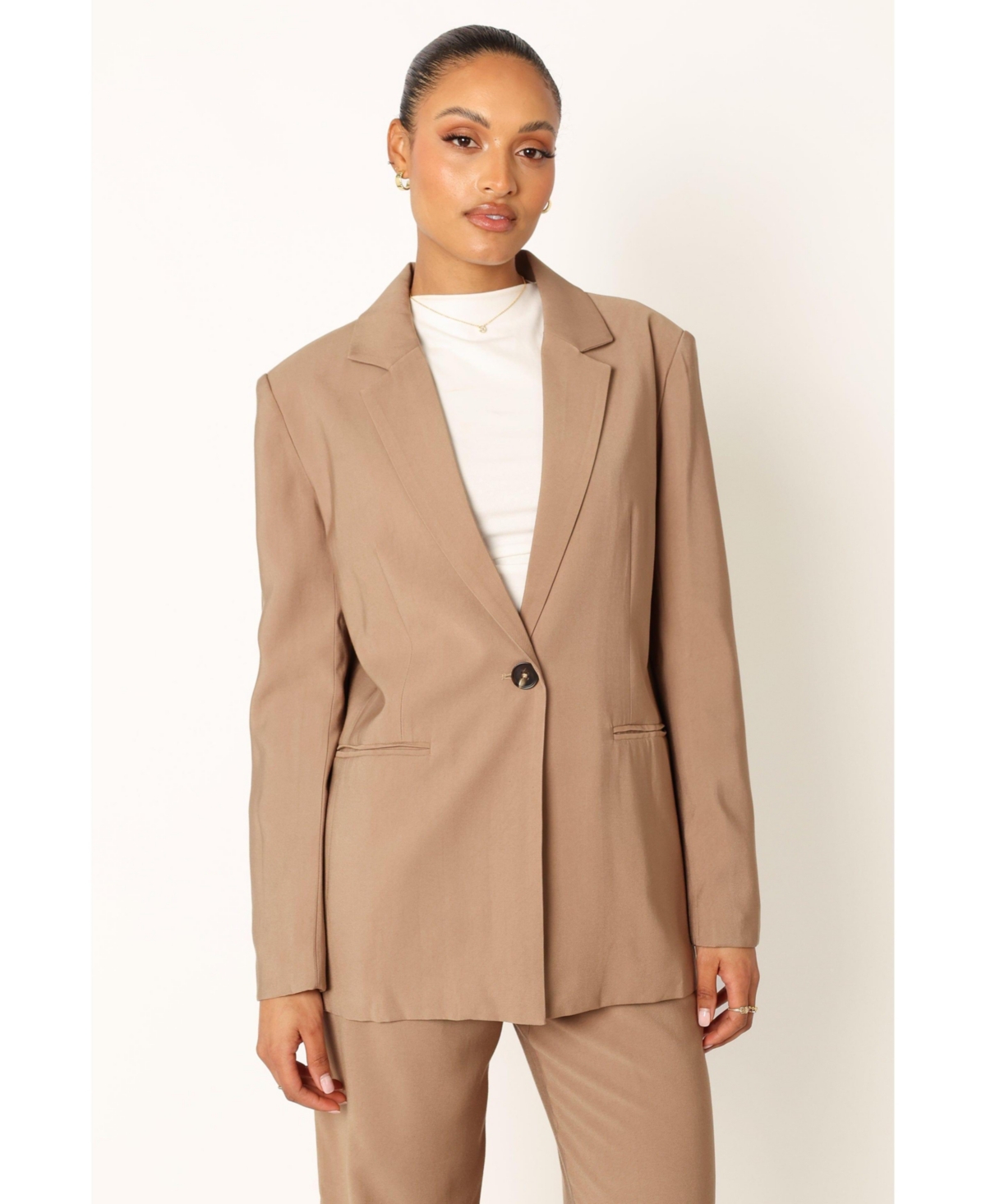 Women's Noelle Oversized Blazer - Light brown