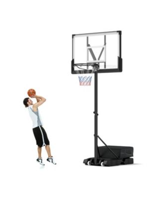 Portable Basketball Hoop Outdoor Basketball Goal System Adjustable for Kids Teens Adults