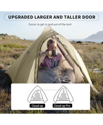 2 Person Tent Lightweight Backpacking Tent with Footprint - Free Standing Ultralight Camping Hiking Backpack Tents
