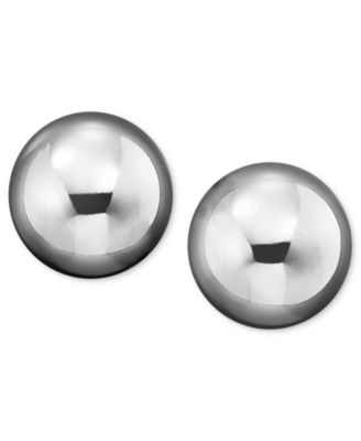 Gold Ball Stud Earrings (8mm) in 14k Yellow, White or Rose Gold
