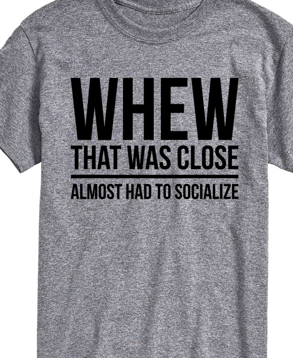 Airwaves Men's Almost Had To Socialize Short Sleeve T-shirt In Gray