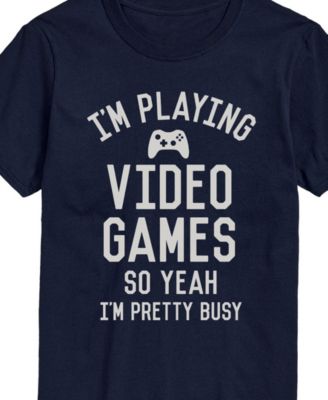 Men's Playing Video Games So Ya I'm Busy Short Sleeve T-Shirt