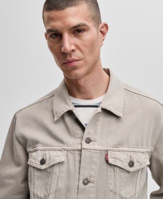 Men's Regular-Fit Stretch Denim Trucker Jacket