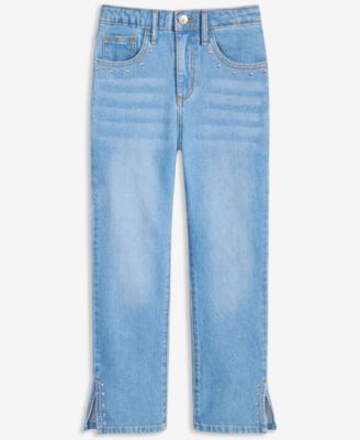Epic Threads - Little & Big Girls Light Wash Studded Bootcut Jeans
