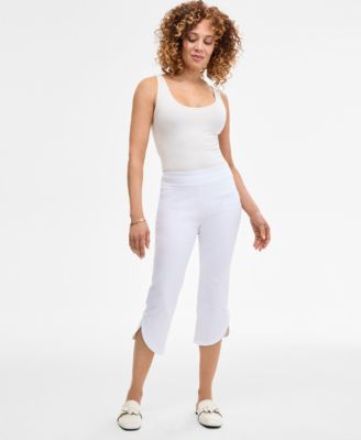 Women's Mid-Rise Pull-On Tulip-Hem Capri Pants, Exclusively at Macy's