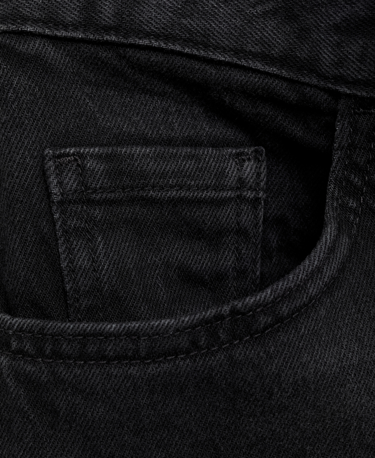 Shop Mango Women's High-waist Wide Leg Jeans In Black Denim
