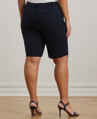 Plus-Size Stretch Cotton Shorts