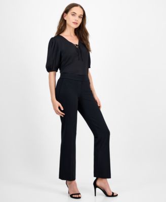 Women's Grace Printed Mid-Rise Straight Pants