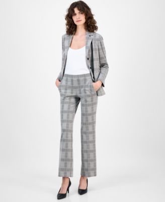 Anne Klein - Women's Grace Pinstriped Pull-On Pont&eacute; Pants
