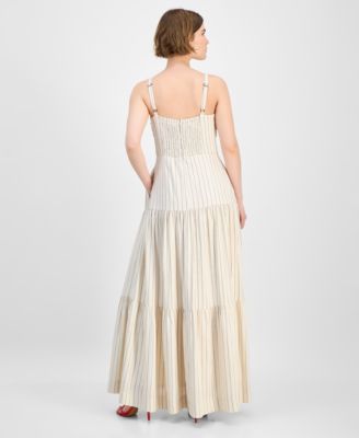 Women's Sweetheart-Neck Fit & Flare Maxi Dress