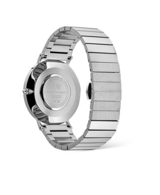 Unisex Analog Silver-Tone Stainless Steel Watch, 40mm