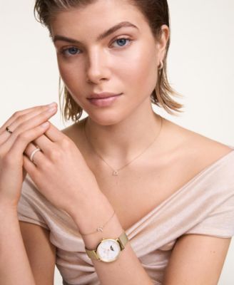 Unisex Analog Gold-Tone Stainless Steel Watch, 32mm