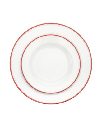 Bistro Red Band 16 Pc. Dinnerware Set, Service for 4