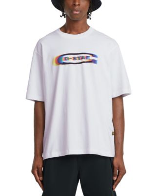 G-Star Raw - Men's Old Skool Oversized Short Sleeve Color Shift Logo Graphic T-Shirt