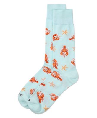 Men's Lobster Rayon Crew Socks