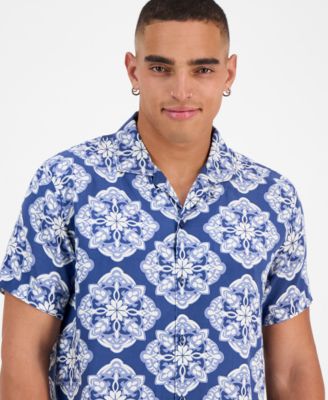 Men's Larsen Medallion Shirt, Exclusively at Macy's