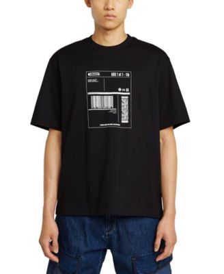G-Star Raw - Men's Oversized Short Sleeve UPC Label Graphic T-Shirt