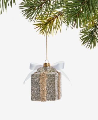 Christmas Glitters Glass Gift Ornament, Macy's Exclusive