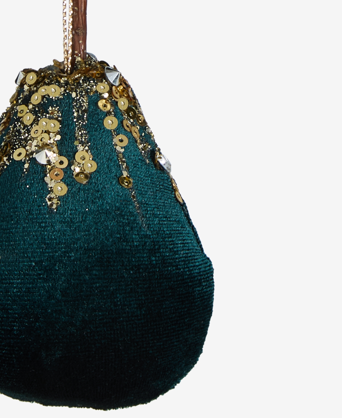Holiday Lane Enchanted Emerald Fabric Pear Ornament, Macy's Exclusive In Multi