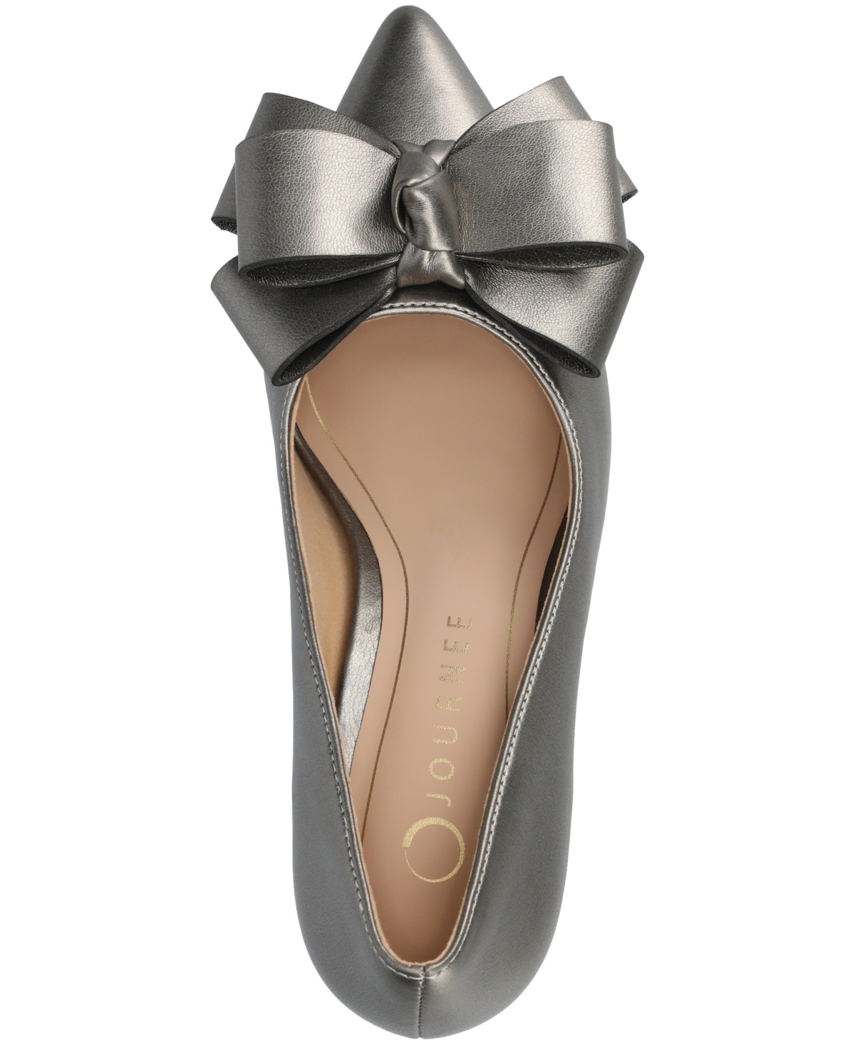 Journee Collection Women's Crystol Velvet Pumps In Gray