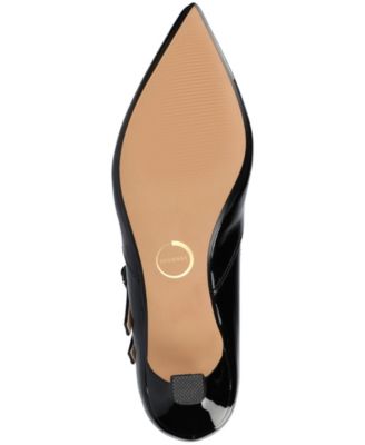 Women's Carnation Pointed Toe Mary Jane Pumps