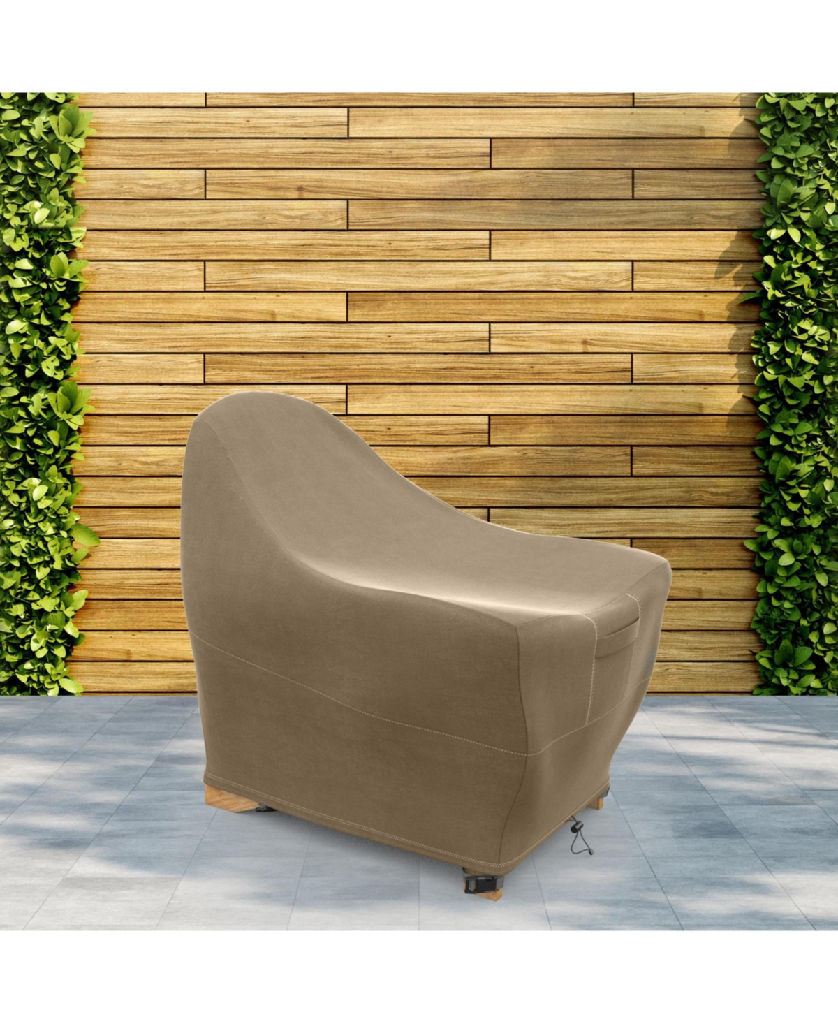 Premium Adirondack Patio Chair Cover - Breathable Heavy-Duty Cover with Water-Resistant Pvc liner, Adjustable Elastic Hem, Click-Close Straps, and Air