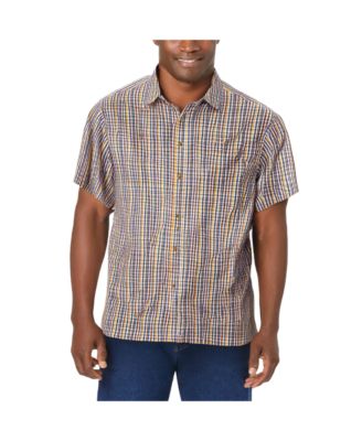 Big & Tall Wrinkle-Resistant Short Sleeve Button Down, Printed