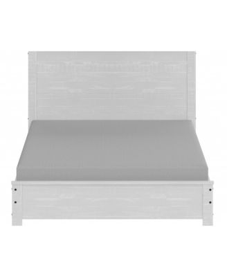 White Solid Wood Full Double Bed Frame