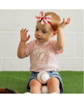 Baby Girls Rookie of the Year Short Sleeve Bodysuit