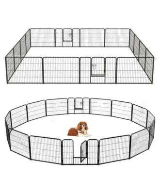 Adjustable Height Dog Playpen with Lockable Door – Spacious Pet Play Area for Dogs