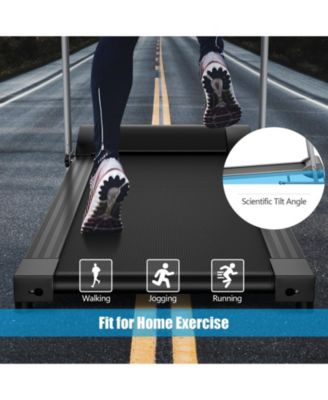 Foldable Electric Treadmill with LCD Display & Heart Rate Sensor – Easy Storage and Tracking