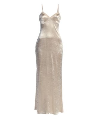 Women's Surreal Satin Maxi Dress