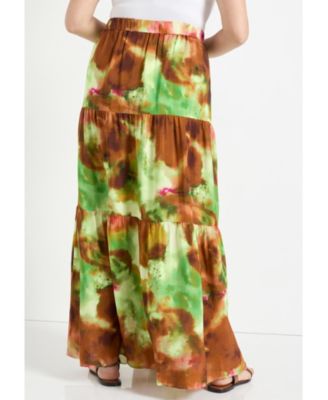 Women's June + Vie High-Slit Maxi Skirt