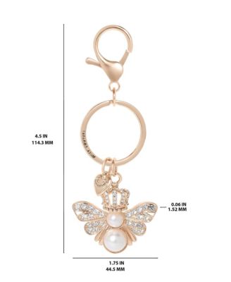 Regal Bee Pearl Charm Keychain