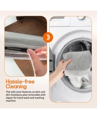 Wooden Elevated Cat&Dog Bed Stool With Pad for Indoor Pets