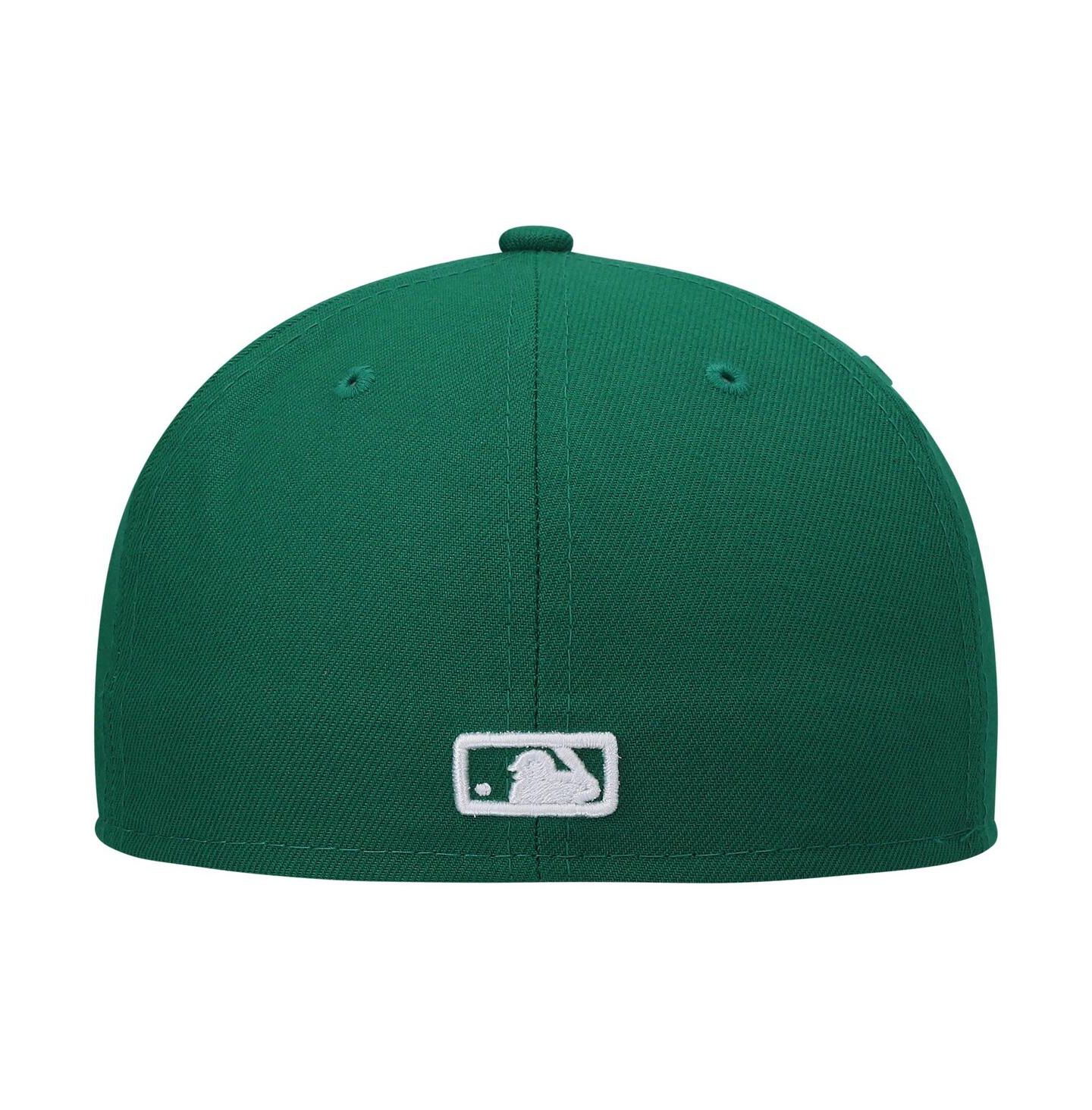 Мужская кепка New Era Kelly Green Seattle Mariners White Logo 59FIFTY Fitted Hat — фото 4