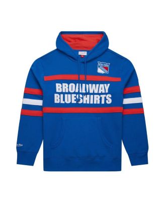 Men's Blue New York Rangers Head Coach Slogan Pullover Hoodie