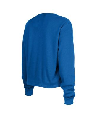 Women's by New Era Blue Seattle Sounders FC Sport Night Long Sleeve Thermal T-Shirt