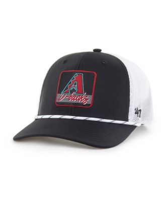 '47 Brand - Men's Black/White Arizona Diamondbacks Scratch Adjustable Trucker Hat