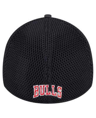 Men's Black Chicago Bulls Subtle Camo 39THIRTY Flex Hat