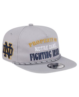 New Era - Men's Gray Notre Dame Fighting Irish Golfer Vintage Adjustable Hat