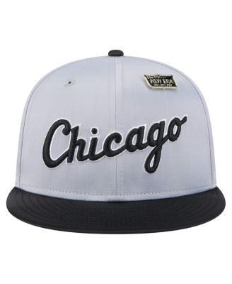 Men's Gray/Black Chicago White Sox Satin 59FIFTY Fitted Hat