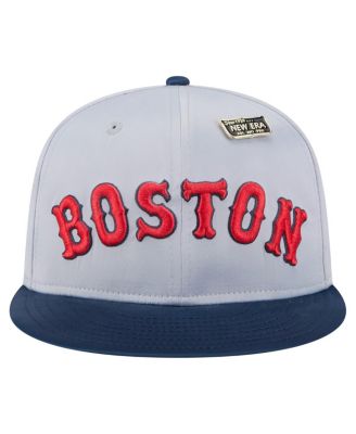Men's Gray/Navy Boston Red Sox Satin 59FIFTY Fitted Hat