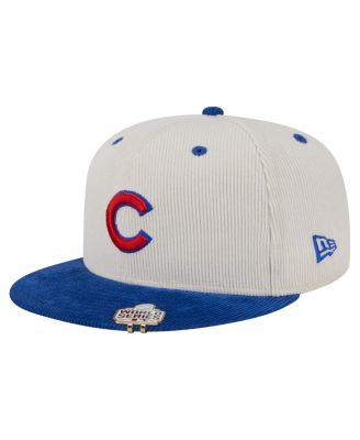 Men's Cream/Royal Chicago Cubs Two-Tone Corduroy 59FIFTY Fitted Hat