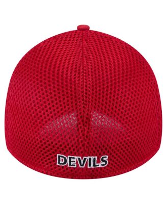 Men's Red New Jersey Devils Linear Featherweight 39THIRTY Flex Hat